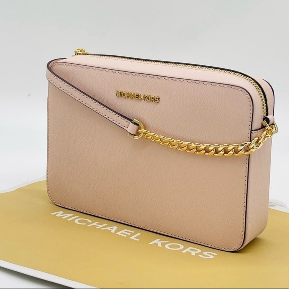 Michael Kors Large EW Crossbody Bag Light Pink - Picture 3 of 10